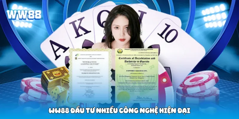WW88 đầu tư nhiều công nghệ hiện đại